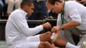 Jo-Wilfried Tsonga s'est blessé au genou gauche à Wimbledon