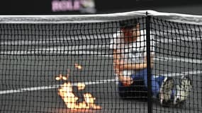 Un activiste lors de la Laver Cup 2022