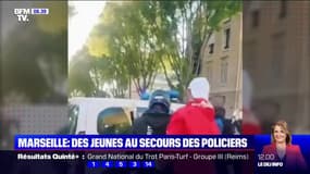 À Marseille, un groupe de jeunes a secouru des policiers 