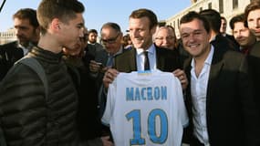 Emmanuel Macron, à Marseille, lors d'une visite en novembre 2016. 