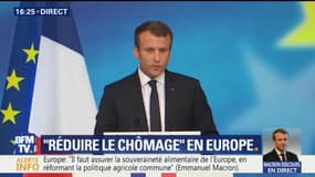 Europe : Macron propose un budget commun avec un ministre dédié et des ressources reposant sur des taxes