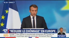 Europe : Macron propose un budget commun avec un ministre dédié et des ressources reposant sur des taxes