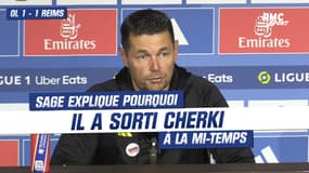 OL 1-1 Reims : Sage explique pourquoi il a sorti Cherki à la mi-temps