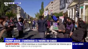 Présidentielle américaine: les opposants et partisans de Donald Trump se rassemblent devant la Maison Blanche