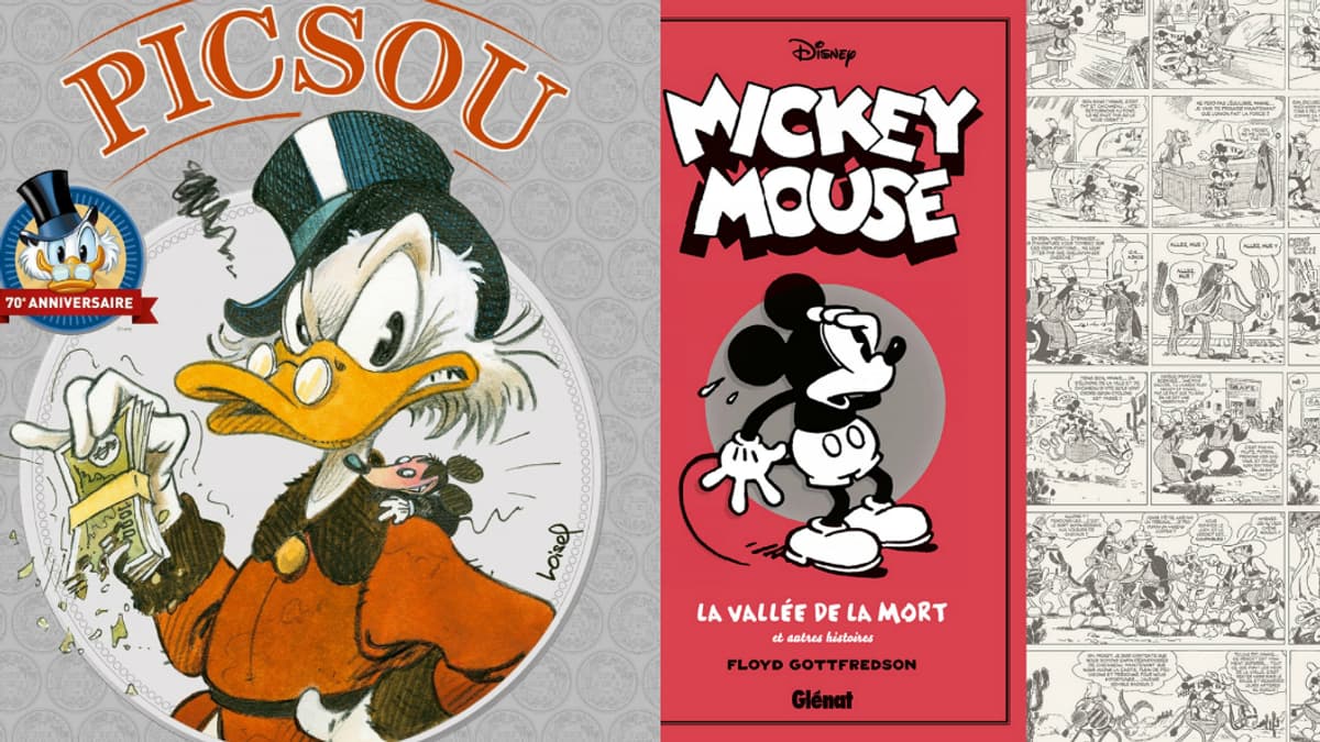 Couvertures de l'anthologie Picsou et de l'intégrale Floyd Gottfredson. Couvertures de l'anthologie Picsou et de l'intégrale Floyd Gottfredson.