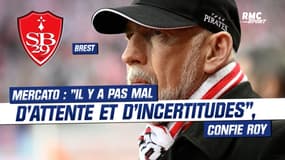 Brest : "Il y a pas mal d'attente et d'incertitudes", confie Roy au sujet du mercato