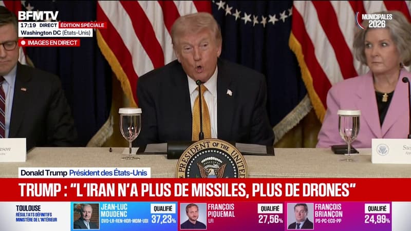 Guerre en Iran: "Ce qui est important, c'est de détruire leur capacité de menace", déclare Donald Trump