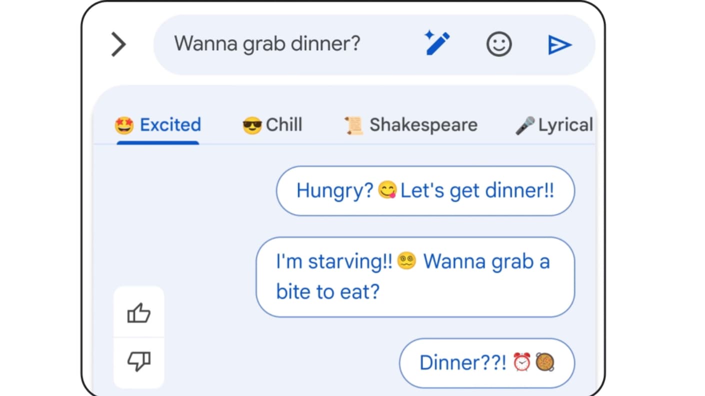 L'IA de Google va donner du style à vos messages L'IA de Google va donner du style à vos messages