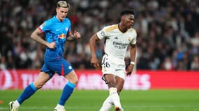 Aurélien Tchouameni lors de Real-Leipzig le 6 mars 2024