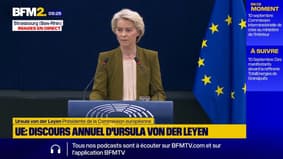 Ursula Von der Leyen dénonce "une violation insensée de l'espace aérien polonais et européen" par la Russie 
