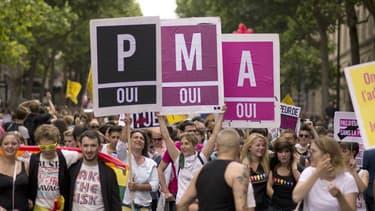 Image d'illustration - une manifestation en faveur de la PMA datée de 2013