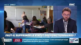 Faut-il supprimer le statut des fonctionnaires? Ça fait débat sur RMC