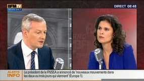 Bruno Le Maire face à Apolline de Malherbe en direct