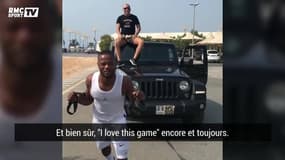 "Je reviendrai plus fort que jamais" assure Evra depuis Dubaï (en tirant une voiture)