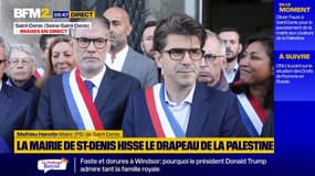 Drapeau palestinien à Saint-Denis: une "volonté d'accompagner une position diplomatique française", déclare le maire de la ville Mathieu Hanotin