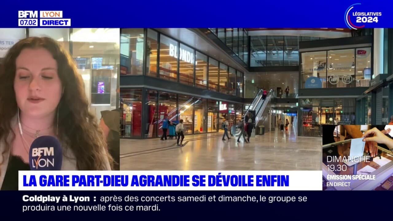 Lyon: la galerie commerciale de la gare Part-Dieu se dévoile