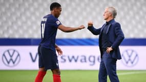 Anthony Martial et Didier Deschamps