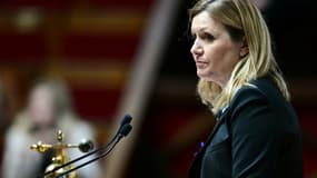 La présidente de l'Assemblée nationale Yaël Braun-Pivet dans l'Hémicycle, le 2 avril 2024