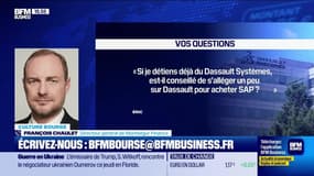 Culture Bourse : « Si je détiens déjà du Dassault Systèmes, est-il conseillé de s’alléger un peu sur Dassault pour acheter SAP ? Ces 2 sociétés sont concurrentes mais SAP est peut-être plus diversifiée que Dassault… », par Julie Cohen-Heurton - 04/12