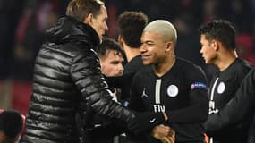Thomas Tuchel et Kylian Mbappé