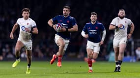 Thomas Ramos lors du match Angleterre-France à Twickenham, 2e journée du Tournoi des 6 nations 2025, 8 février 2025