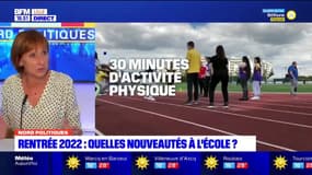 Rentrée scolaire: "ce n'est pas infaisable de trouver 30 minutes d'activité physique dans une journée", selon la rectrice de l'Académie de Lille Valérie Cabuil