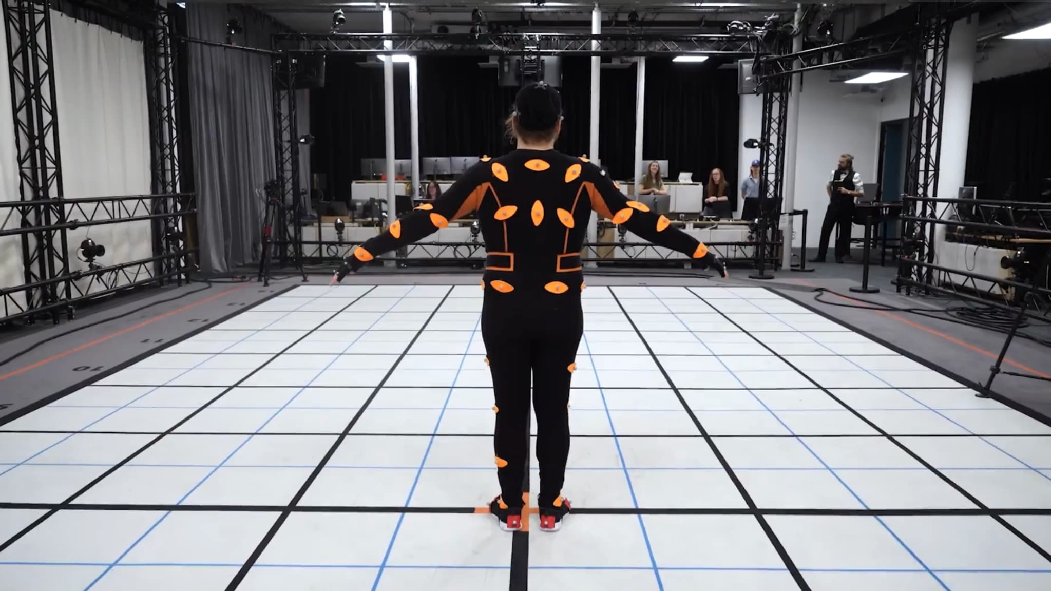 Le studio de motion capture dans les locaux de Quantic Dream