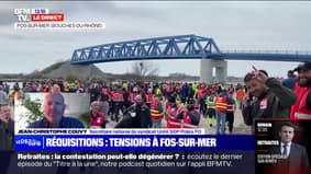 Tensions à Fos-sur-Mer: "Quand on voit que c'est tendu et que la négociation est vouée à l'échec, il reste la force légitime", explique Jean-Christophe Couvy (Unité SGP Police FO) 