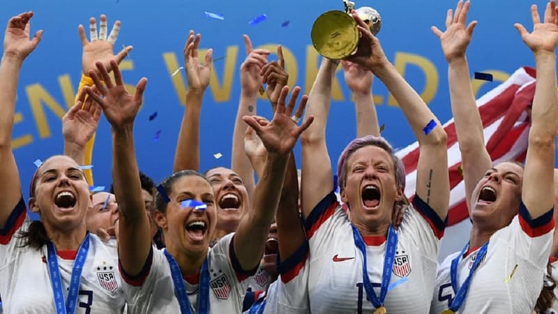 Megan Rapinoe et les joueuses de la sélection américaine.
