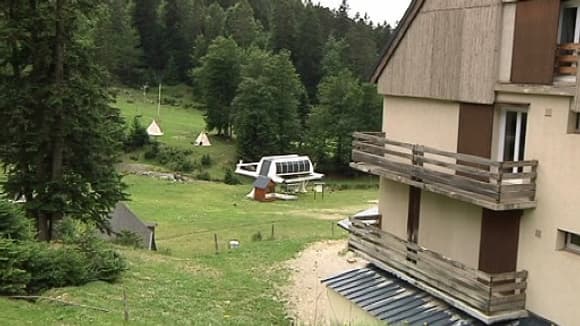 Le chalet du Saint-Bernard d'Ascou, en Ariège, où se trouvait la colonie.