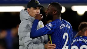 Thomas Tuchel et Antonio Rüdiger (Chelsea)