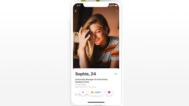 Capture d'écran de l'application Happn