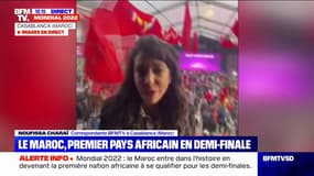 Casablanca en fête, après la qualification historique de l'équipe marocaine pour les demi-finales de la Coupe du monde