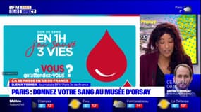 Paris: une collecte de sang au musée d'Orsay