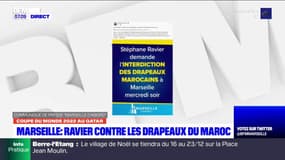 Marseille: Stéphane Ravier contre les drapeaux du Maroc