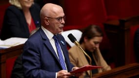 Le député Les Républicains (LR) Marc Le Fur s'exprime lors d'une séance de questions au gouvernement à l'Assemblée nationale, le 8 novembre 2022 à Paris.
