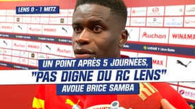 Lens 0-1 Metz : Un point après 5 journées, "pas digne du RC Lens" avoue Samba