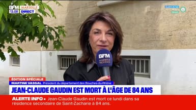 Mort de Jean-Claude Gaudin: Martine Vassal réagit sur BFM Marseille Provence