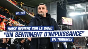 RC Lens : "je vais revenir sur le banc" se sentant impuissant, Haise délaisse la tribune