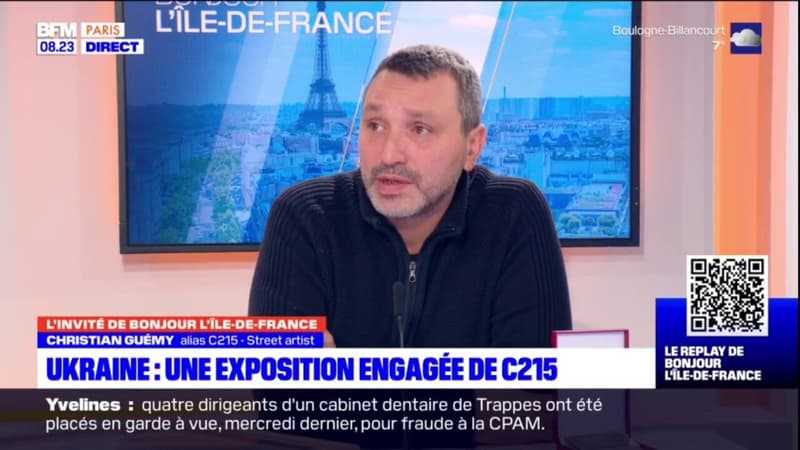 Christian Guémy alias C215, street artiste, s'est rendu en Ukraine l'année dernière