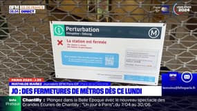 JO 2024: le point sur les stations de métro fermées pendant les Jeux