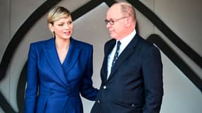 Prince Albert II et la princesse Charlène, en 2024.