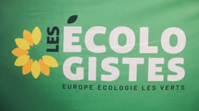 Logo des Écologistes au siège du parti à Paris, le 6 octobre 2025. (photo d'illustration)