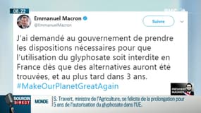 Président Magnien ! : Le gouvernement Macron divisé sur le glyphosate - 28/11