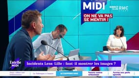 Faut-il montrer les images après les incidents lors de Lens-Lille ?  "Prime Vidéo n'est plus un diffuseur normal d'informations."  Pour Daniel Riolo, ne pas montrer les images, c'est raconter autre chose que la réalité. 