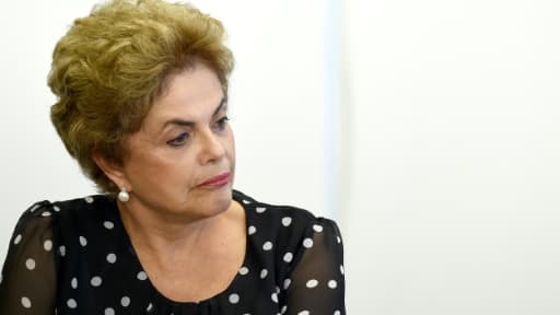 La présidente brésilienne Dilma Rousseff le 13 avril 2016 à Brasilia