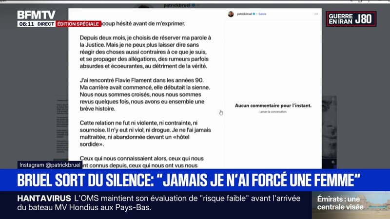 "Jamais je n'ai forcé une femme": après les accusations de 30 femmes, dont Flavie Flament, Patrick Bruel prend la parole