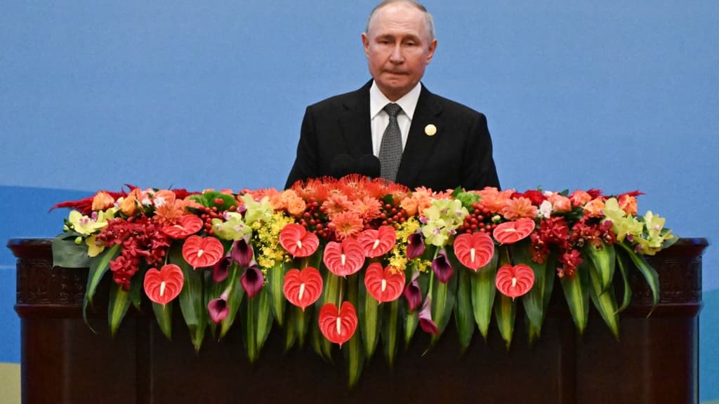 Vladimir Poutine à Pékin, le 18 octobre 2023 