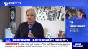 "Le harcèlement, les menaces de mort continuaient encore" pendant l'été affirme la maman de Maïlys, la meilleure amie de Lindsay qui s'est suicidée en mai dernier