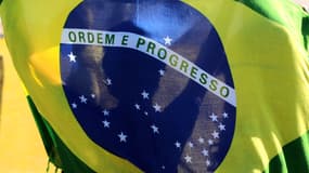 Un drapeau brésilien - Image d'illustration